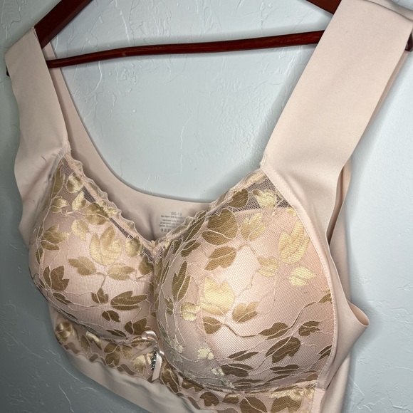 NWT Senobra Elegant Gold Leaf Patterned Women's Bra 5XL - Picture 3 of 10